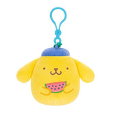 Squishmallows Plush Toys 3.5" 2025 Sanrio Hello Kitty & Friends Tropical Fruit Treats Clip-On Squad (Characters Ship Assorted) Simple Squishmallows
